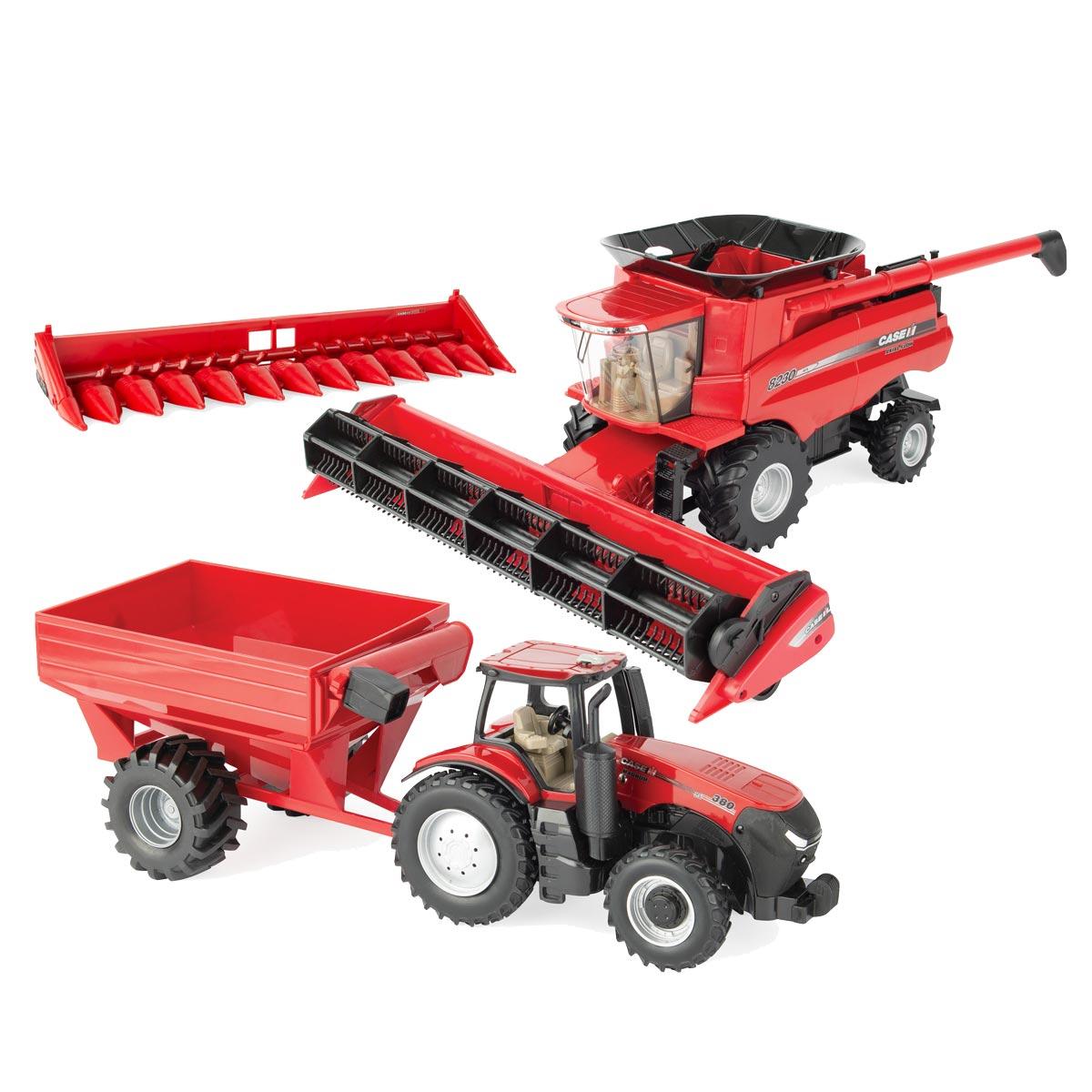 Case IH Harvesting Set AFS 8230, Magnum 380 + Grain Cart - 1:32